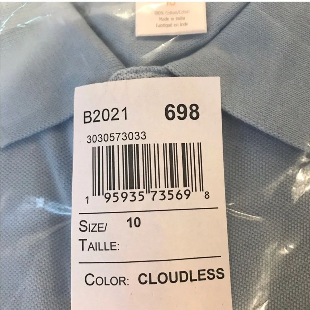 Gymboree Light Blue Kids Polo Shirt - Classic Short Sleeve NWT Size 10